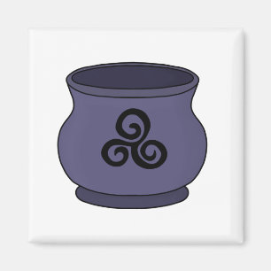 Tris Triskelion Triple Spiral Cauldron Magneet