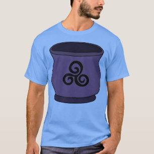 Tris Triskelion Triple Spiral Cauldron T-shirt