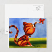 Trish Biddle Childrens Kat 3 van 3 Briefkaart (Voorkant / Achterkant)
