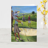 Trish Biddle - Dames Golf Kaart (Gele Bloem)