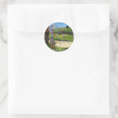 Trish Biddle - Dames Golf Ronde Sticker (Tas)