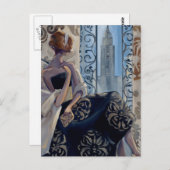 Trish Biddle New York Black Dress Briefkaart (Voorkant / Achterkant)