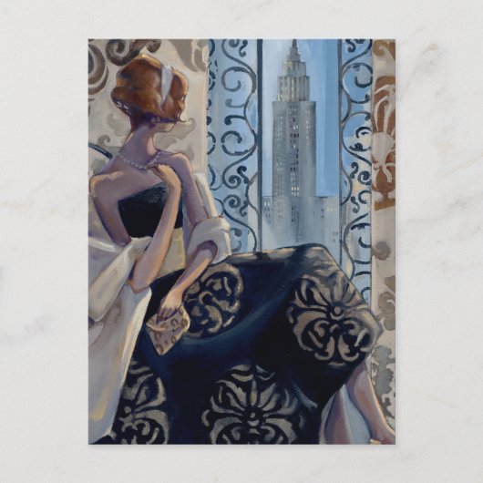 Trish Biddle New York Black Dress Briefkaart (Voorkant)