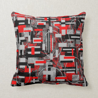 Trisha Blue Water Red Grays Pillow PB Kussen