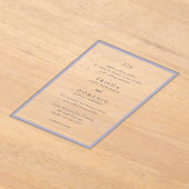 Trisha Lila bruiloft Acryl Uitnodigingen (Laagn)