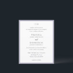 Trisha Lila Budget Huwelijksuitnodiging<br><div class="desc">Moderne huwelijksuitnodigingen met een schoon ontwerp met serif- en scriptlettertypen.</div>