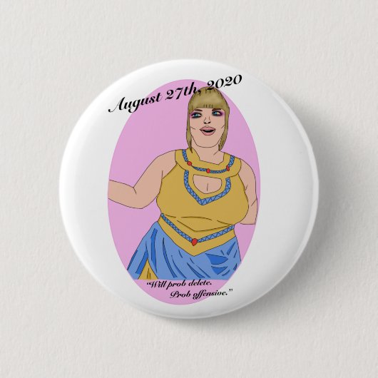 Trisha Paytas King Tut Ronde Button 5,7 Cm (Voorkant)