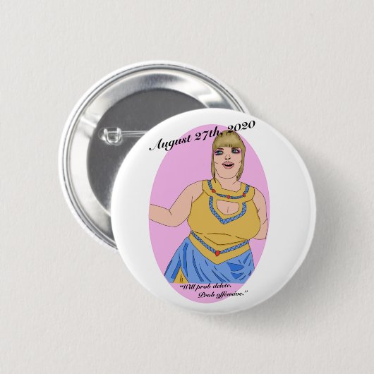 Trisha Paytas King Tut Ronde Button 5,7 Cm (Voorkant /achterkant)