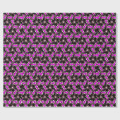 TriShapa zwart roze ompakpapier Cadeaupapier (Vlak)