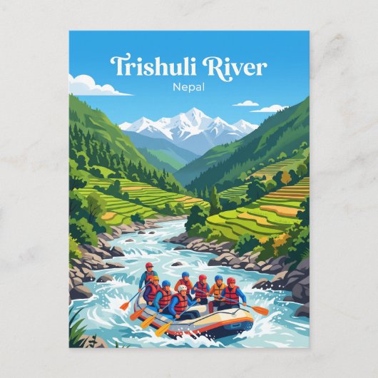 Trishuli Rivier Nepal Briefkaart (Voorkant)