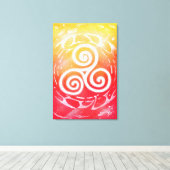 Triskel Canvas Afdruk (Insitu (Houten vloer))