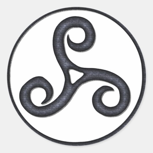 Triskel Ronde Sticker (Voorkant)