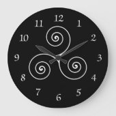 Triskele Symbol Grote Klok (Voorkant)