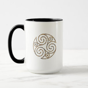 Triskelion Celtic - Triple Spiral Symbool - Mosaic Mok