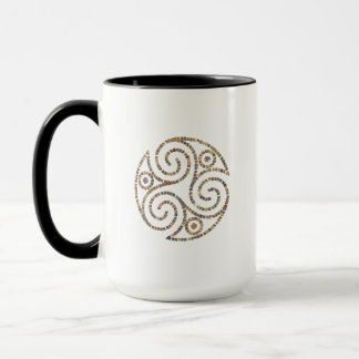 Triskelion Celtic - Triple Spiral Symbool - Mosaic Mok