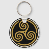 TRISKELION-DRIEPCELTISCHE SPIRAAL SLEUTELHANGER (Achterkant)