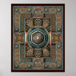 Triskelion Mandala II Poster (22x28 inch)