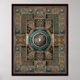 Triskelion Mandala II Poster (22x28 inch)