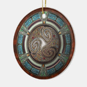 Triskelion Pendant/Ornament Keramisch Ornament (Links)