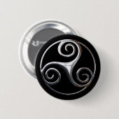 Triskelion Ronde Button 5,7 Cm (Voorkant /achterkant)