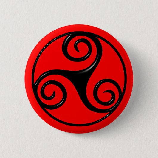 Triskelion Ronde Button 5,7 Cm (Voorkant)
