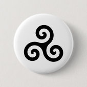 Triskelion Ronde Button 5,7 Cm (Voorkant)
