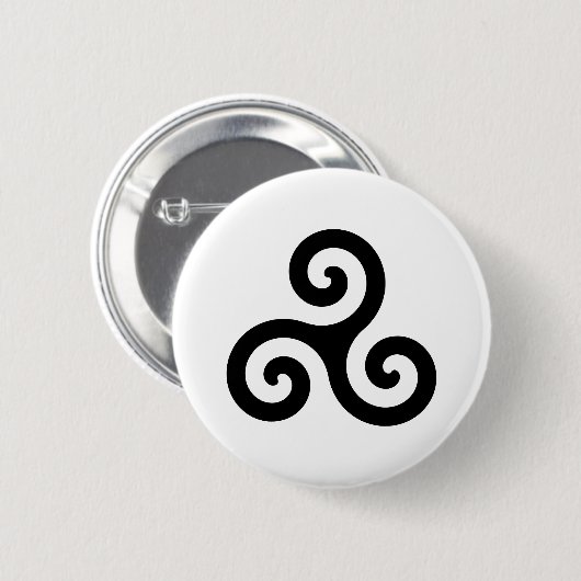 Triskelion Ronde Button 5,7 Cm (Voorkant /achterkant)