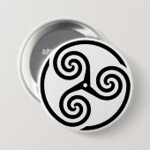Triskelion Ronde Button 7,6 Cm (Voorkant /achterkant)