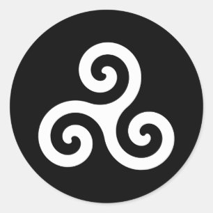Triskelion Ronde Sticker
