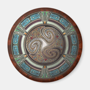 Triskelion Round Magnet