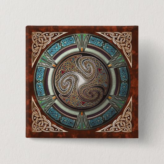 Triskelion Square Button (Voorkant)