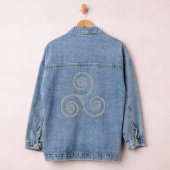 Triskelion, Triskeles ( grijs) Keltisch symbool Denim Jacket (Hangar)
