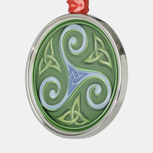 Triskelle Metalen Ornament (Links)