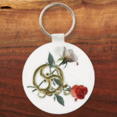 triskellion rozen sleutelhanger (Voorkant)