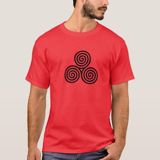 Triskersymbool,pagan,voor,celtic,aarde,zee,sky T-shirt (Voorkant)