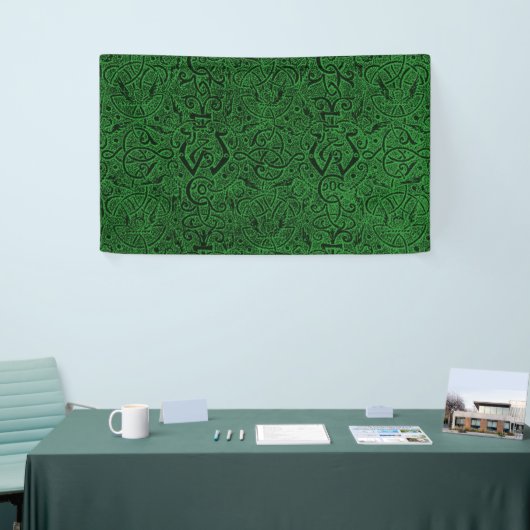 Triskle Celtic Trinity Knot Ivy Green Spandoek (Beurs)
