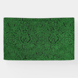  Triskle Celtic Trinity Knot Ivy Green Spandoek