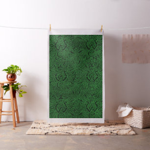 Triskle Celtic Trinity Knot Ivy Green Stof