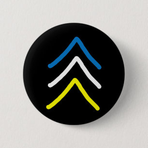 Trisomie 21 Downsyndroom Drie Chromosom Pijlen Ronde Button 5,7 Cm