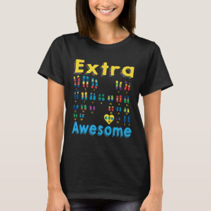 Trisomie 21 Xx Extra Chromosoom Meisje Wereld Down T-shirt