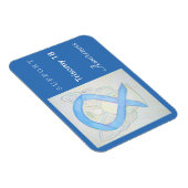 Trisomy 18 Awareness Ribbon Angel Magnet Magneet (Rechterzijde)