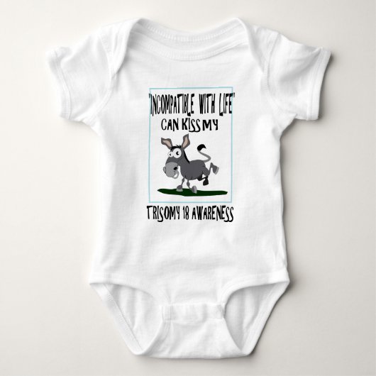 Trisomy 18 Donkey Romper (Voorkant)