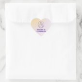 Trisomy 18 Foundation Logo - Hart Sticker (Tas)