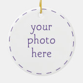 Trisomy 18 Foundation Personalized Ornament (Achterkant)