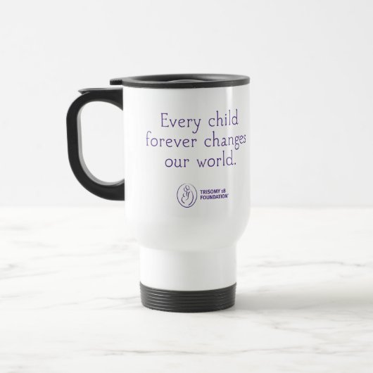 Trisomy 18 Foundation Personalized Travel Mug Reisbeker (Links)