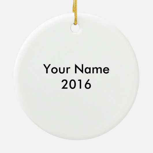 Trisomy 18 kerstversiering keramisch ornament (Achterkant)