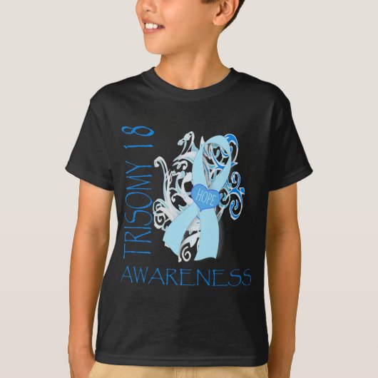 TRISOMY 18, TRISOMY 18 BEWUSTMAKING T-SHIRT (Voorkant)