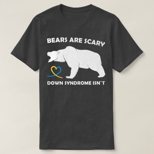Trisomy 21 Beer citeert grappige downsyndrome awar T-shirt (Design voorkant)