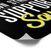 Trisomy 21 Down Syndrome Support Squad Ribbon Poster (Hoek)