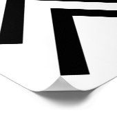 Trisomy 21 Down Syndroom Drie chromosoompijlen Poster (Hoek)